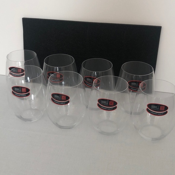 RIEDEL The O Wine Tumbler Cabernet/Merlot - 8 Stemless Wine Glasses - NWT - Picture 8 of 14